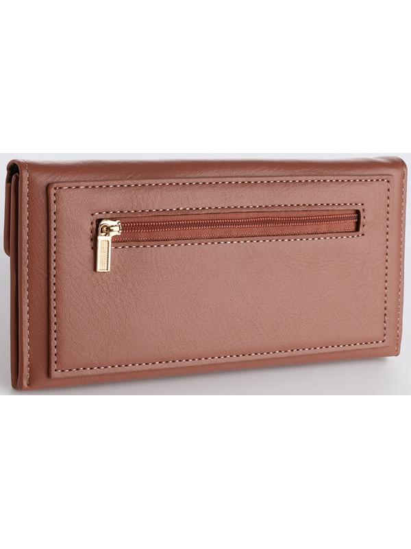 Кошелёк на кнопке, цвет розовый