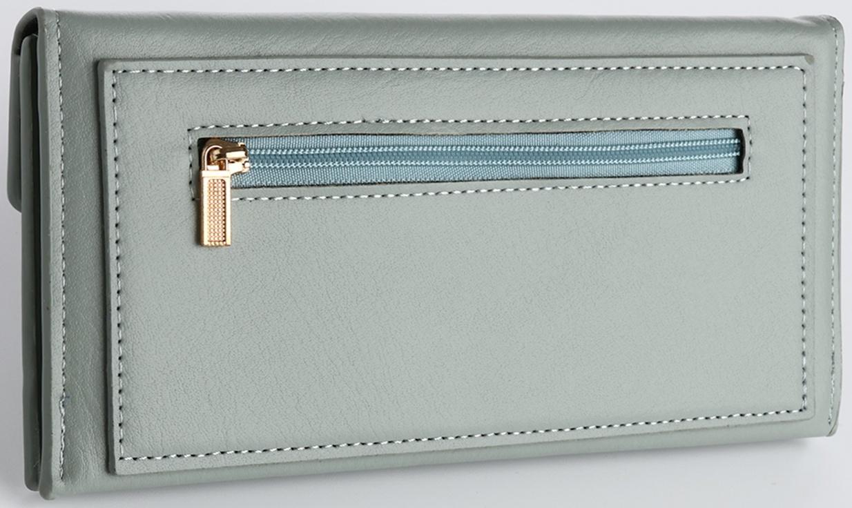 Кошелёк на кнопке, цвет зелёный