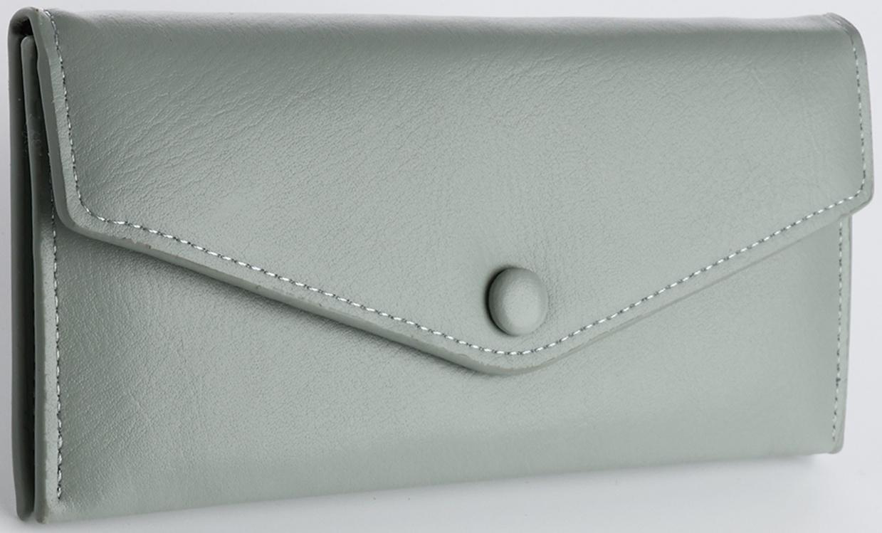 Кошелёк на кнопке, цвет зелёный