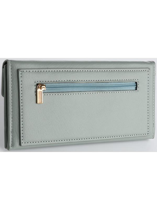 Кошелёк на кнопке, цвет зелёный