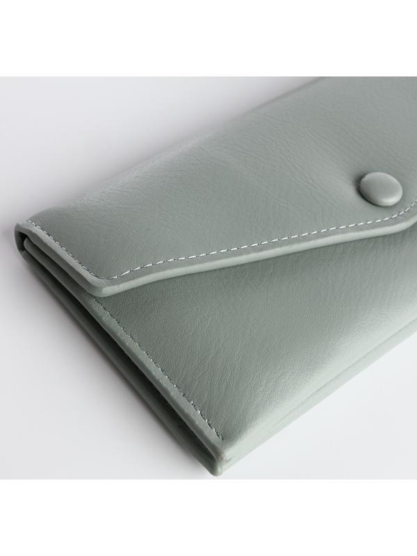 Кошелёк на кнопке, цвет зелёный