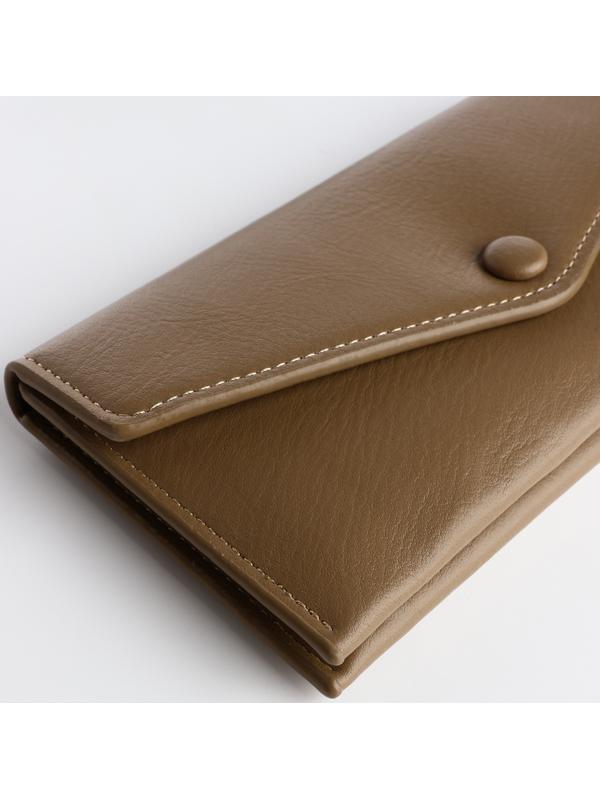 Кошелёк на кнопке, цвет хаки