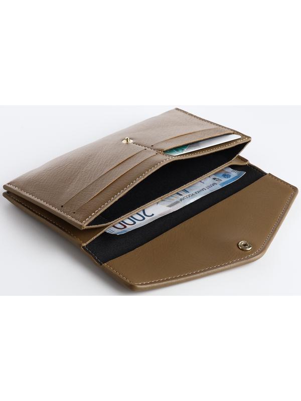 Кошелёк на кнопке, цвет хаки