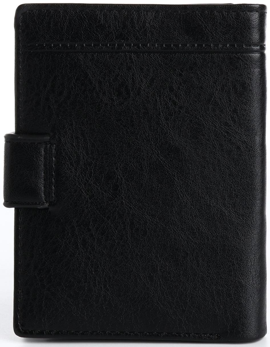 Портмоне на магните 3 в 1, отдел для автодокументов, паспорта, цвет чёрный