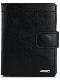 Портмоне на магните 3 в 1, отдел для автодокументов, паспорта, цвет чёрный