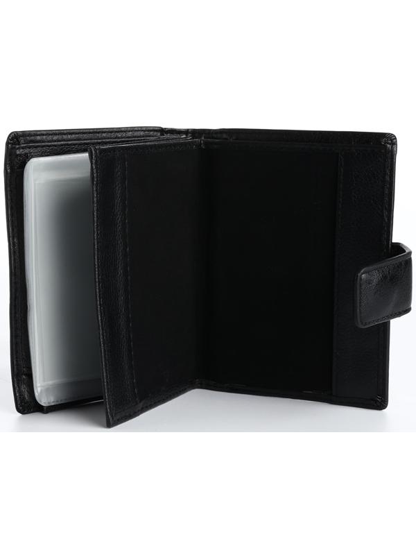 Портмоне на магните 3 в 1, отдел для автодокументов, паспорта, цвет чёрный