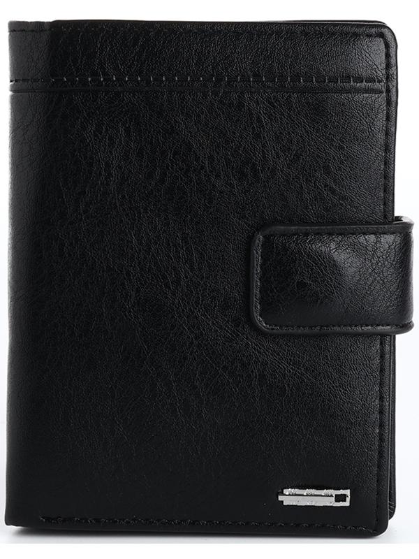Портмоне на магните 3 в 1, отдел для автодокументов, паспорта, цвет чёрный
