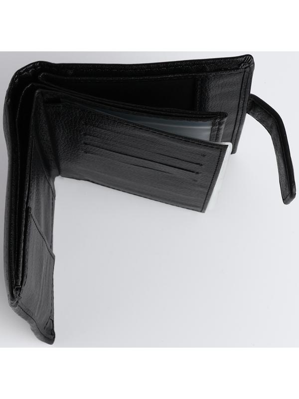 Портмоне на магните 3 в 1, отдел для автодокументов, паспорта, цвет чёрный