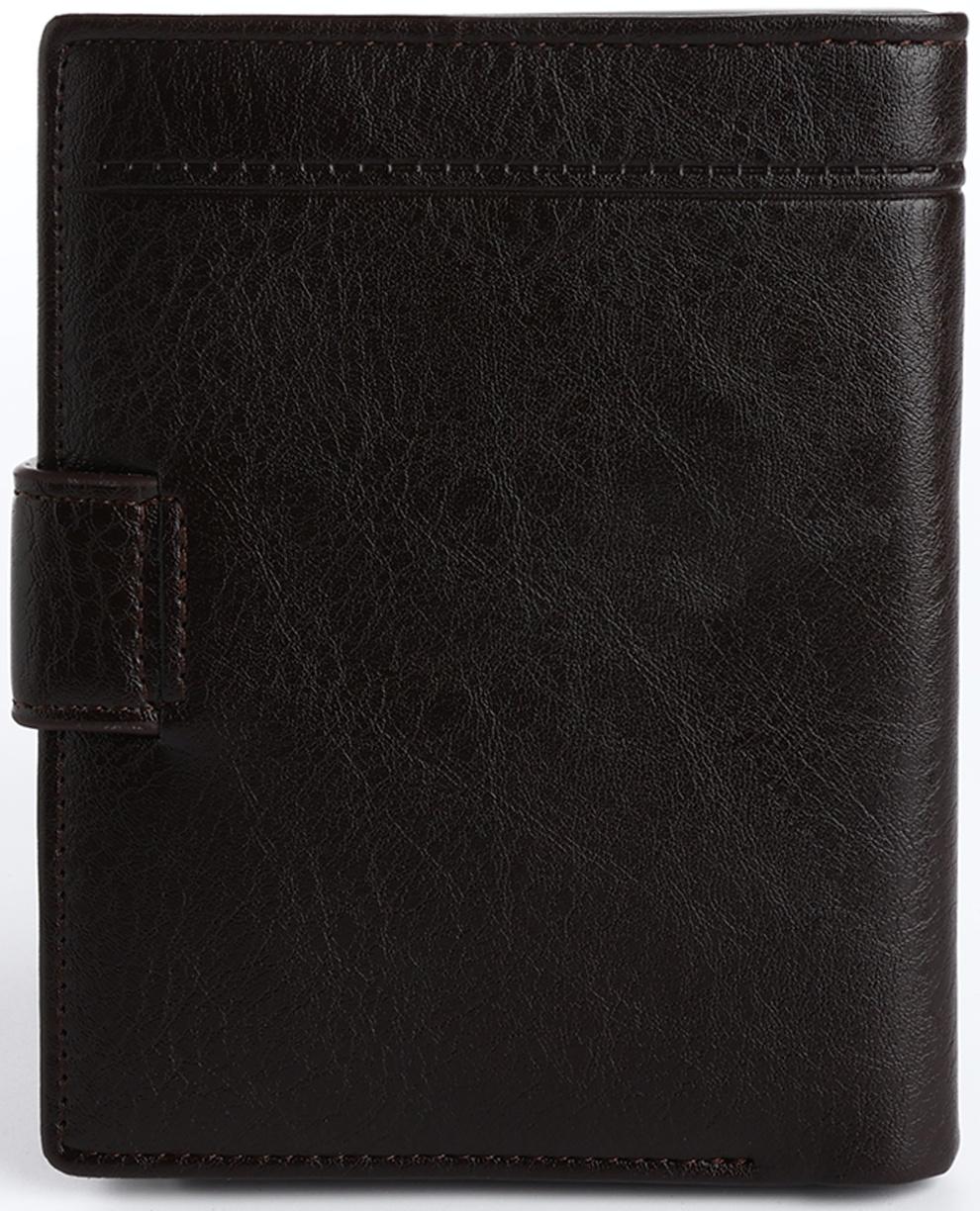 Портмоне на магните 3 в 1, отдел для автодокументов, паспорта, цвет коричневый