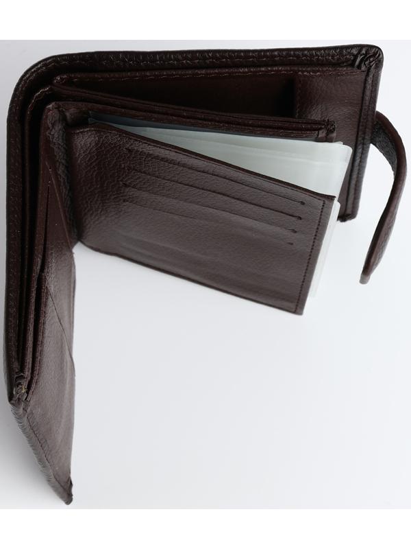 Портмоне на магните 3 в 1, отдел для автодокументов, паспорта, цвет коричневый