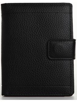 Портмоне на магните 3 в 1, отдел для автодокументов, паспорта, цвет чёрный