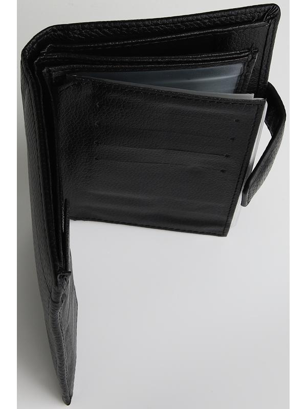 Портмоне на магните 3 в 1, отдел для автодокументов, паспорта, цвет чёрный