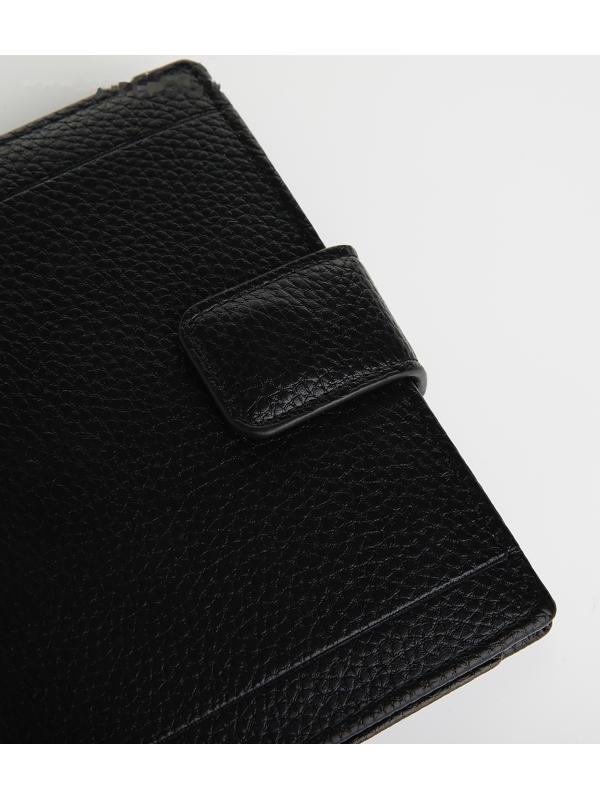 Портмоне на магните 3 в 1, отдел для автодокументов, паспорта, цвет чёрный