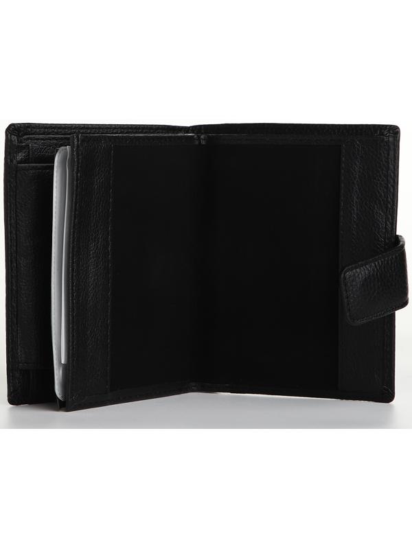 Портмоне на магните 3 в 1, отдел для автодокументов, паспорта, цвет чёрный
