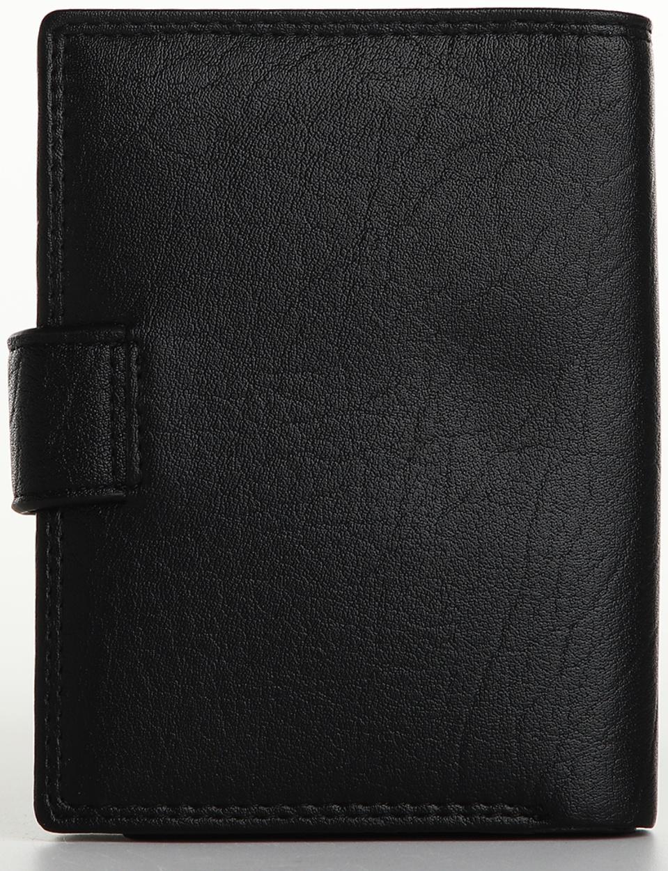Портмоне на магните 3 в 1, отдел для автодокументов, паспорта, цвет чёрный