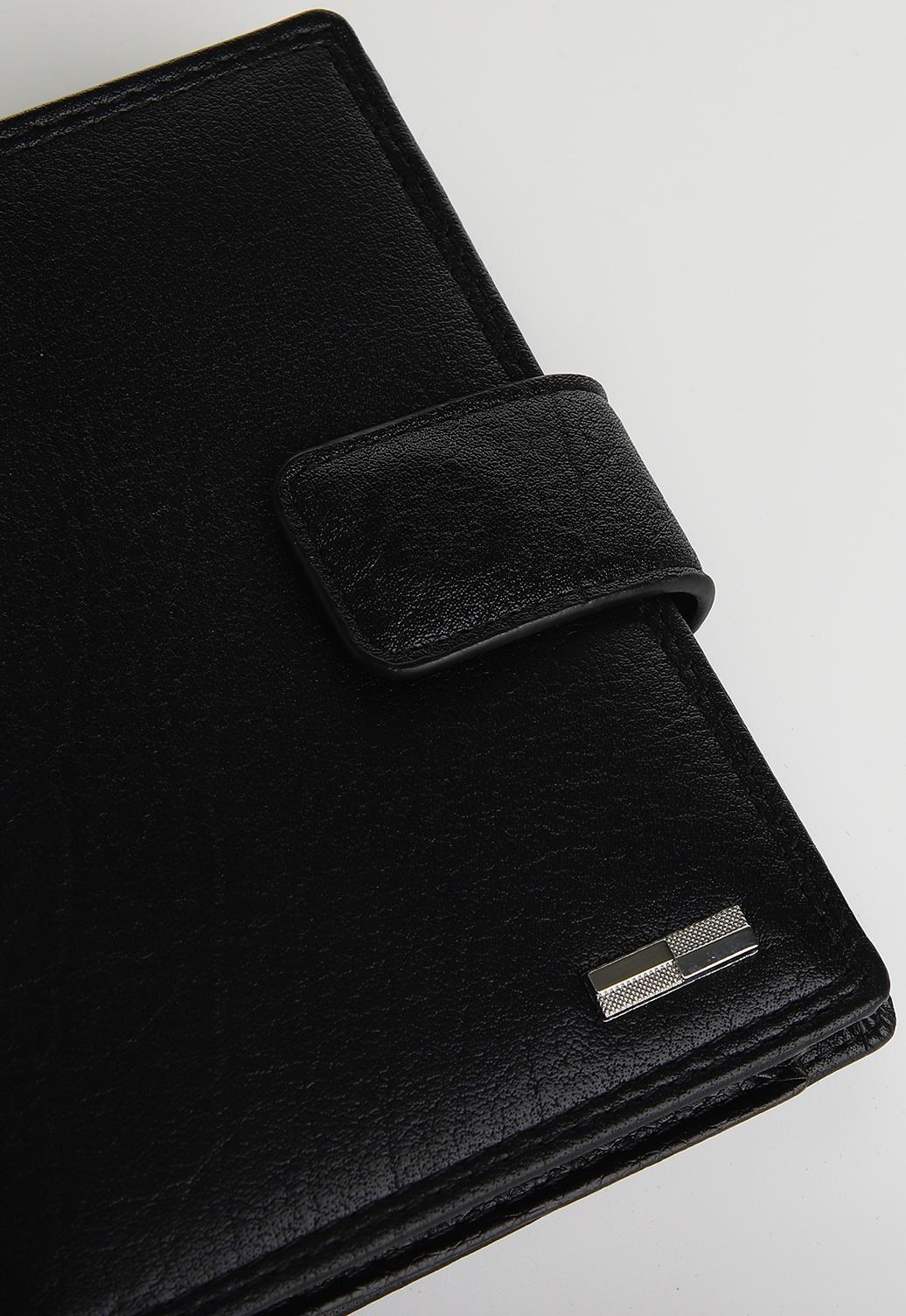 Портмоне на магните 3 в 1, отдел для автодокументов, паспорта, цвет чёрный