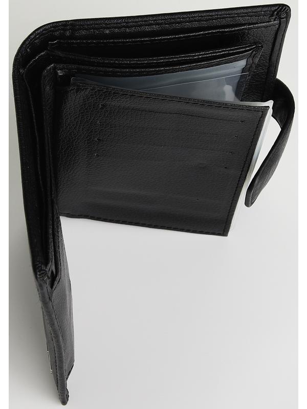 Портмоне на магните 3 в 1, отдел для автодокументов, паспорта, цвет чёрный