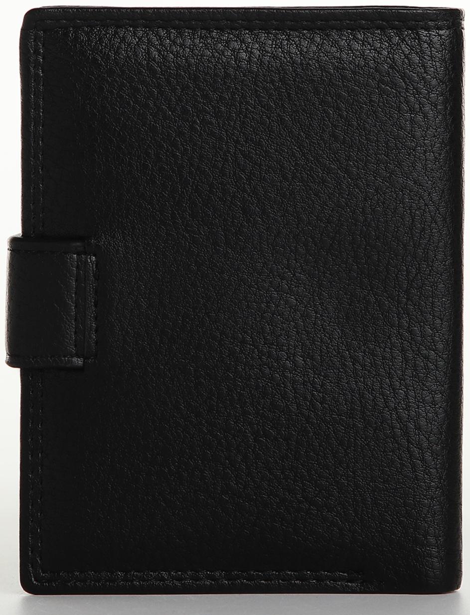 Портмоне на магните 3 в 1, отдел для автодокументов, паспорта, цвет чёрный