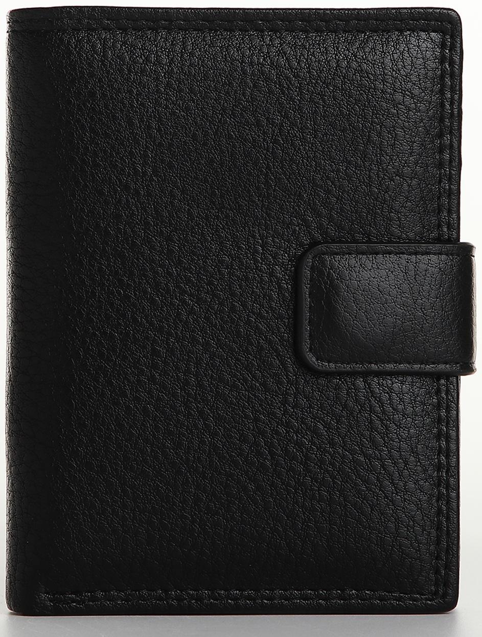 Портмоне на магните 3 в 1, отдел для автодокументов, паспорта, цвет чёрный