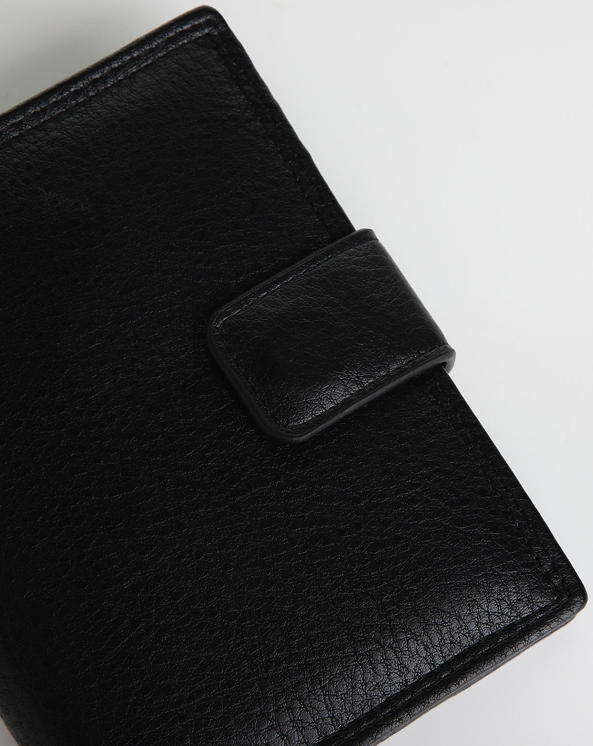 Портмоне на магните 3 в 1, отдел для автодокументов, паспорта, цвет чёрный