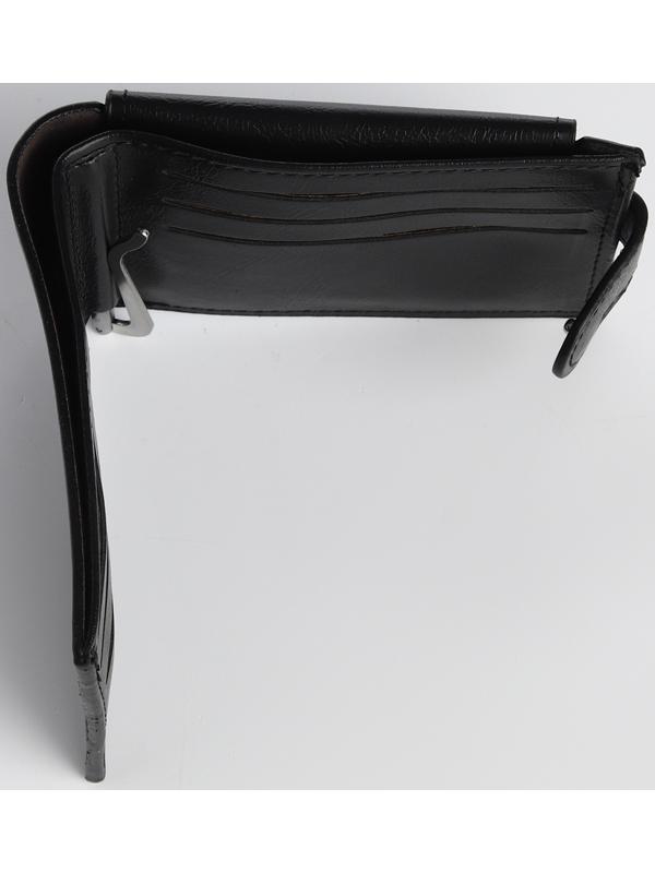 Портмоне на кнопке, цвет чёрный