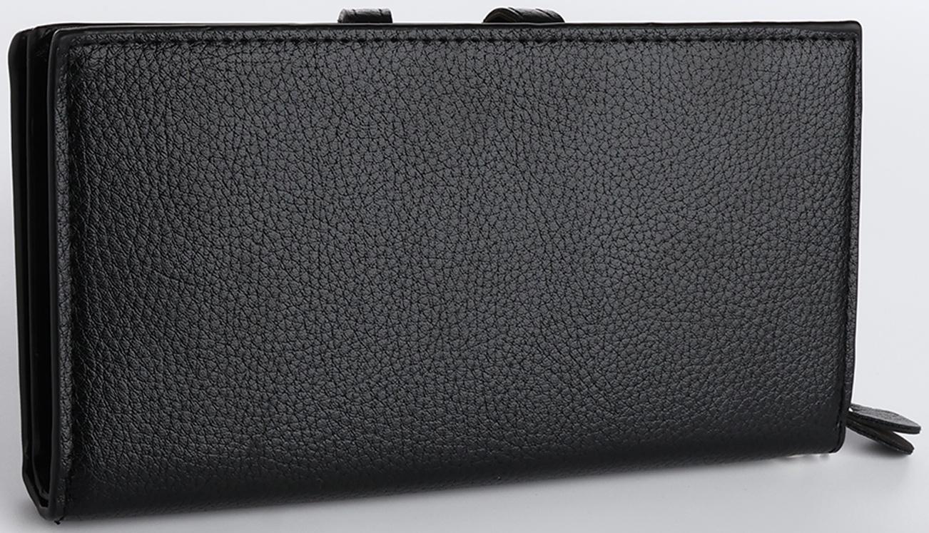 Портмоне на магните, зажим для купюр, отделение для сим-карт, цвет чёрный