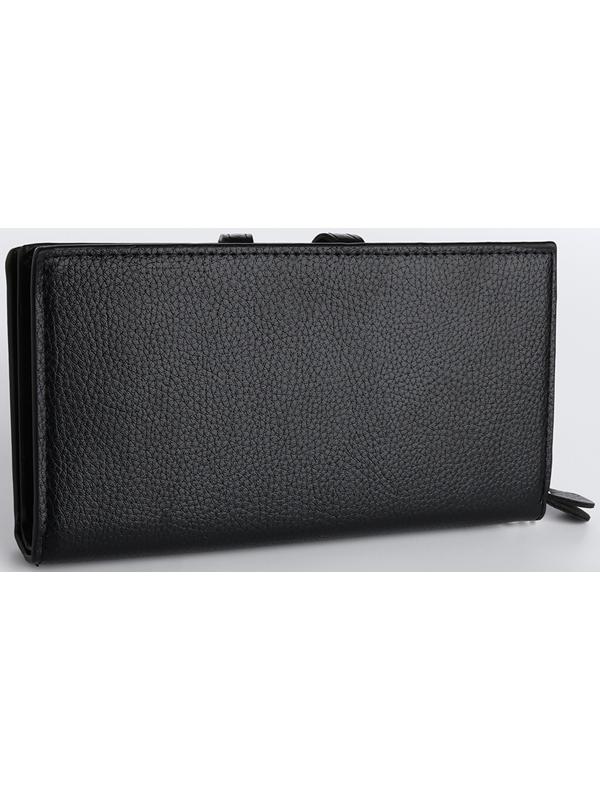 Портмоне на магните, зажим для купюр, отделение для сим-карт, цвет чёрный