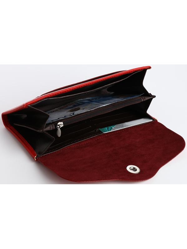 Кошелёк на магните, цвет красный