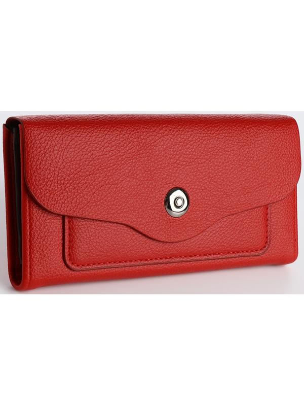 Кошелёк на магните, цвет красный