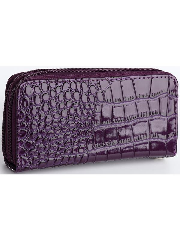 Кошелёк на молнии, цвет фиолетовый