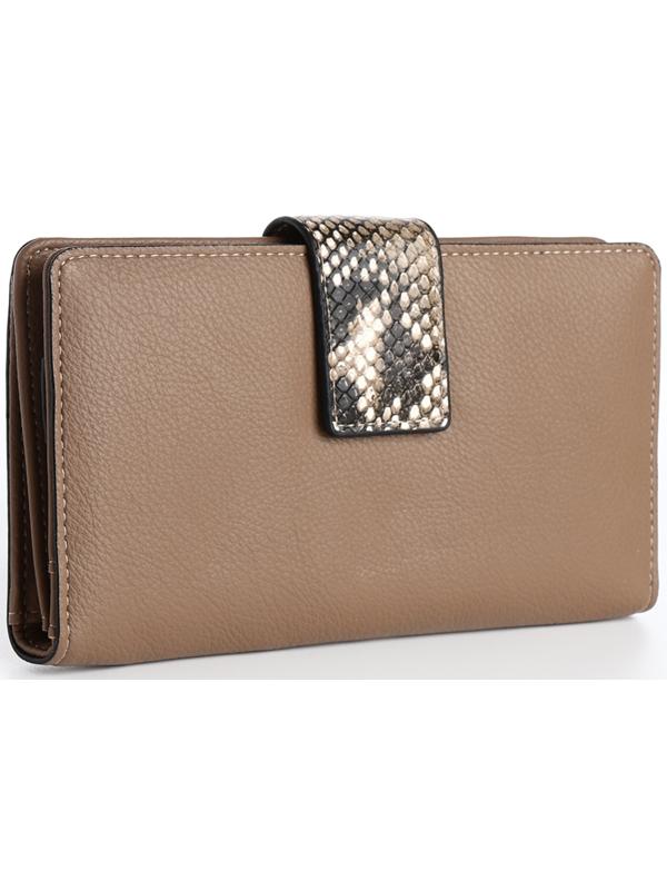 Кошелёк на магните, цвет бежевый