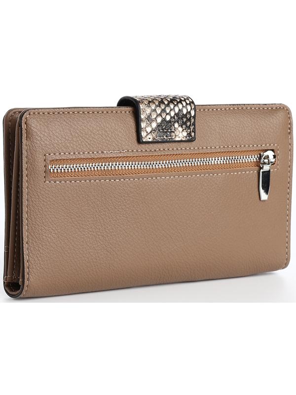 Кошелёк на магните, цвет бежевый