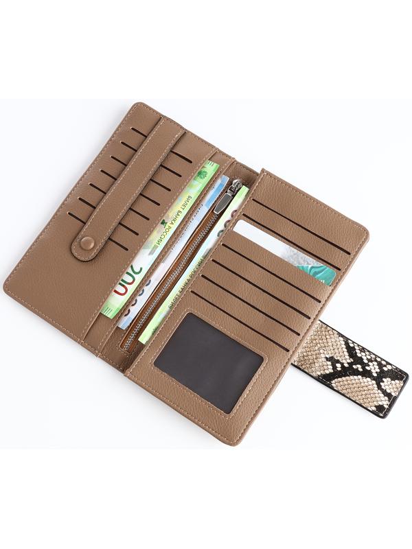 Кошелёк на магните, цвет бежевый