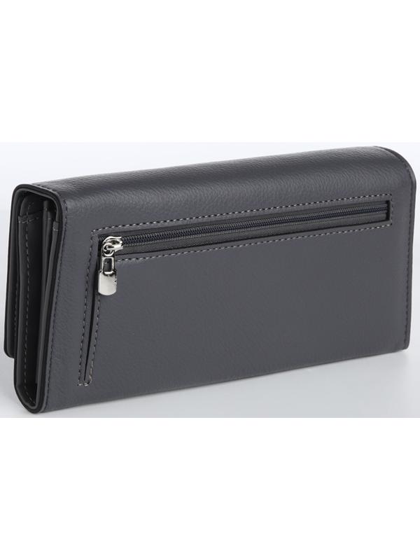 Кошелёк на магните, цвет серый