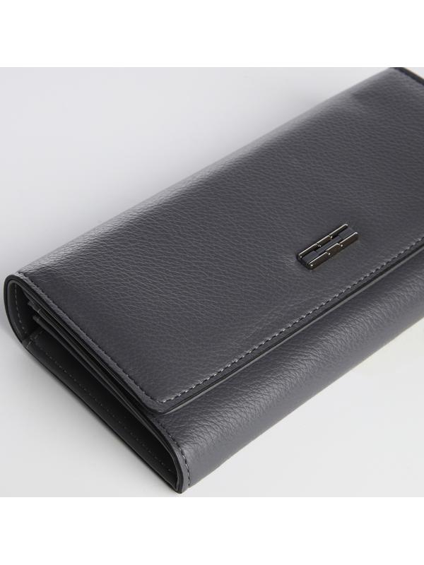 Кошелёк на магните, цвет серый