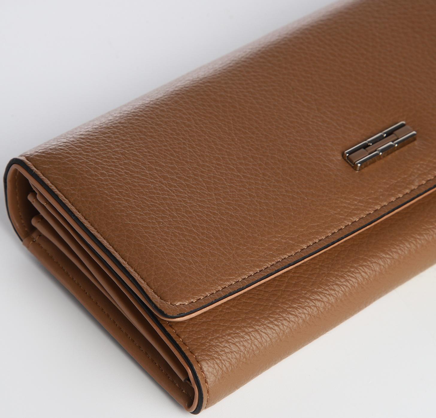 Кошелёк на магните, цвет коричневый