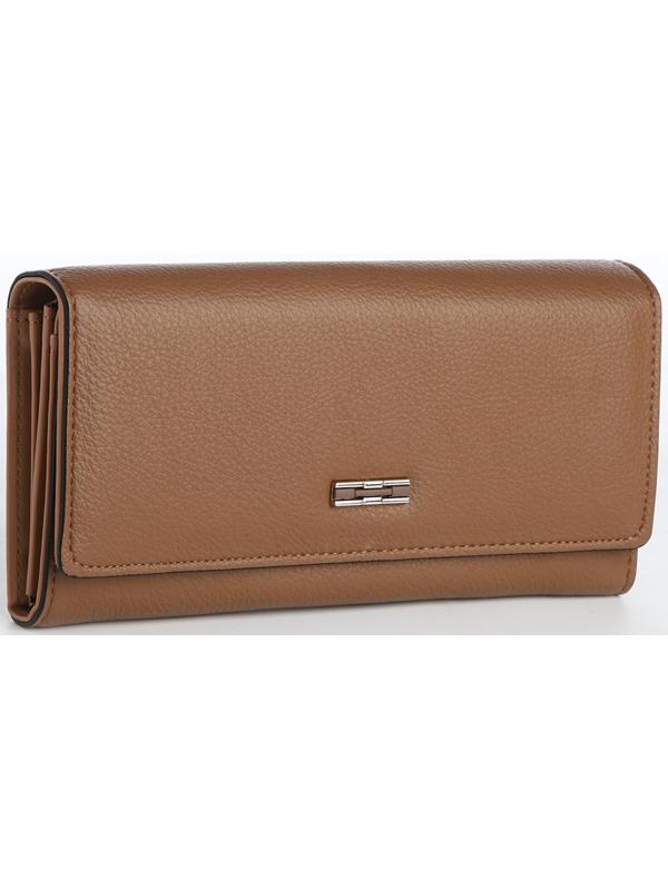 Кошелёк на магните, цвет коричневый