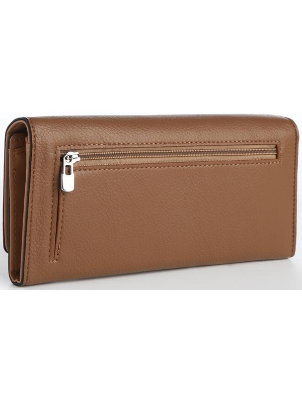Кошелёк на магните, цвет коричневый