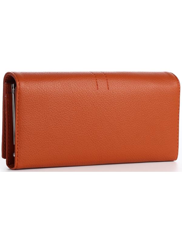 Кошелёк на магните, цвет оранжевый