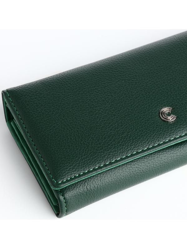 Кошелёк на магните, цвет зелёный