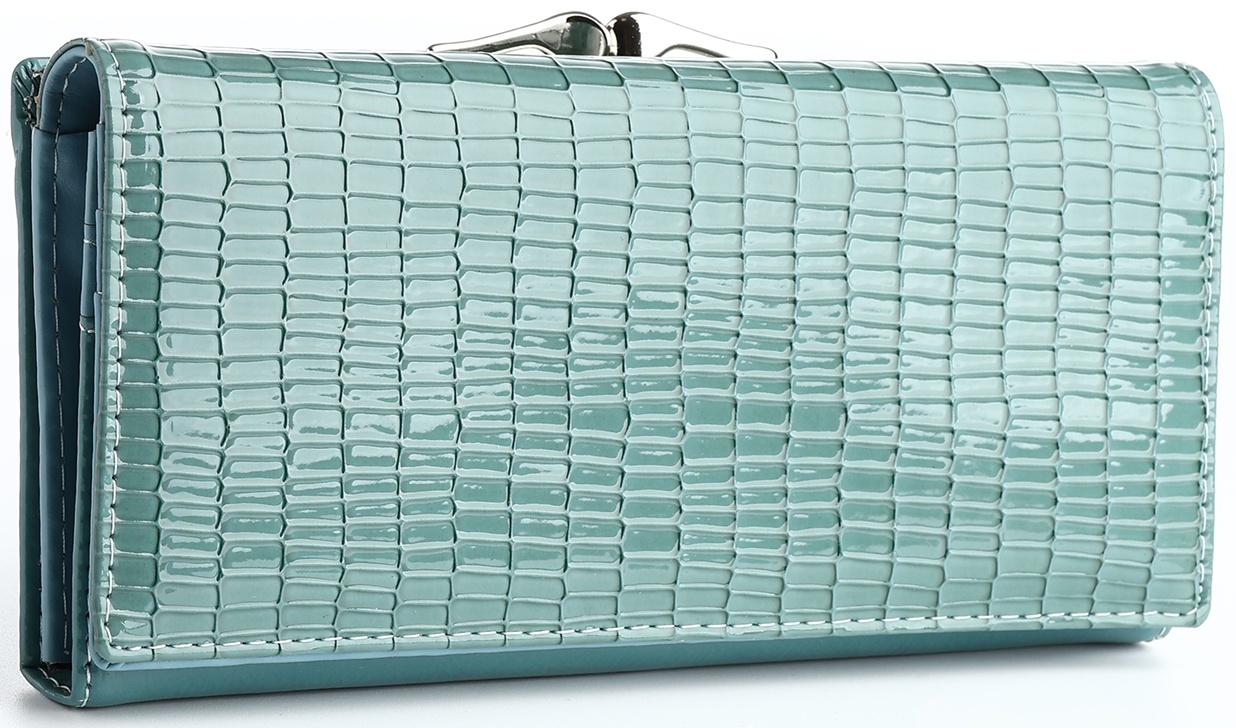 Кошелёк на магните, цвет голубой