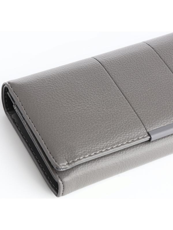 Кошелёк на магните, цвет серый