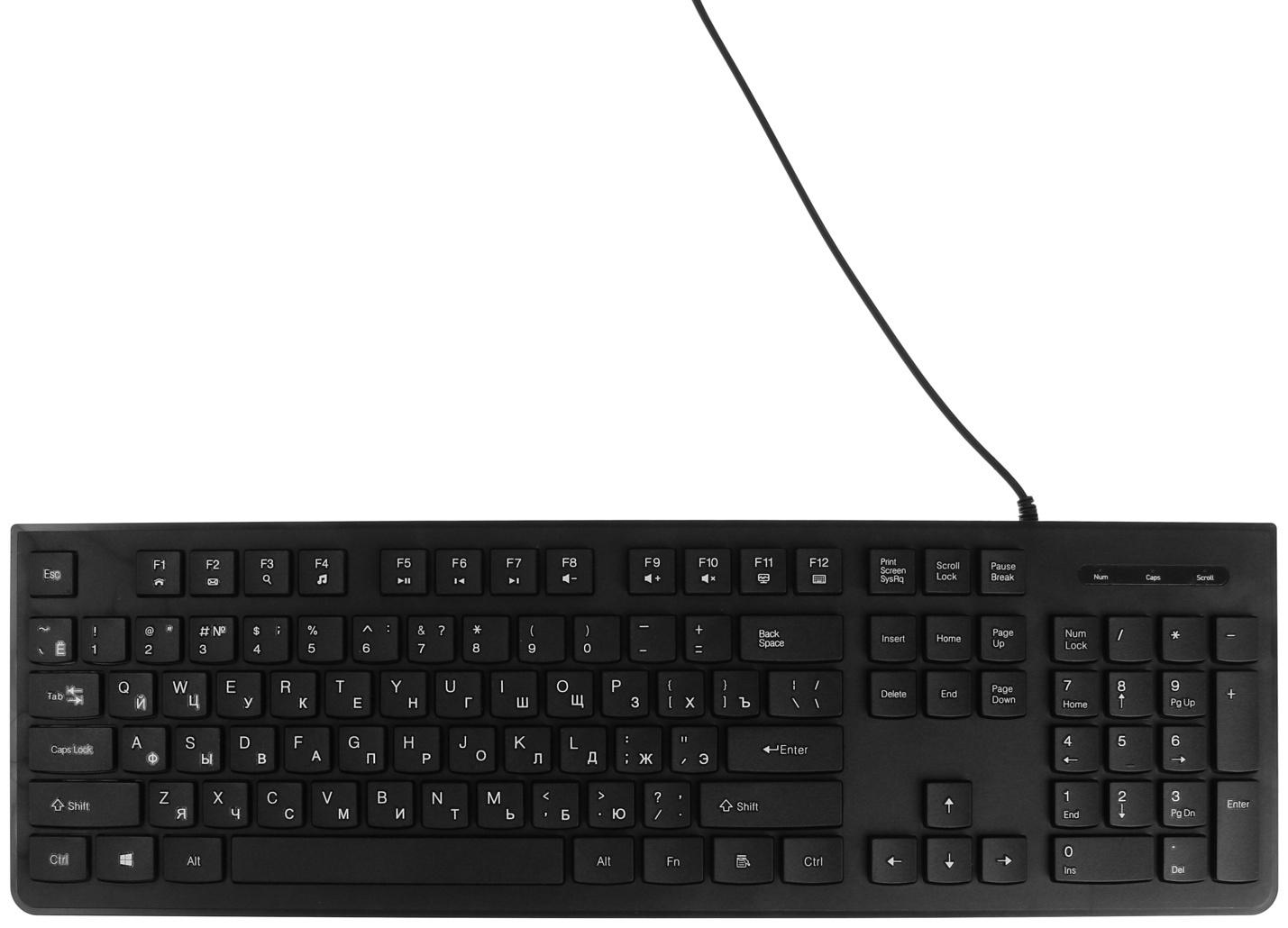 Комплект клавиатура и мышь Slim ME210, проводной, мембранный, USB, черный