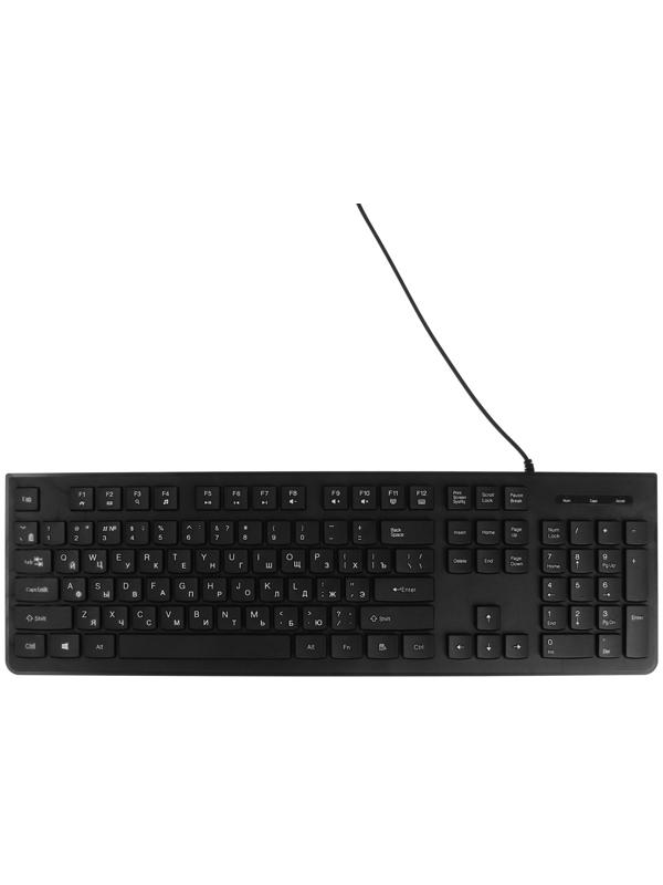 Комплект клавиатура и мышь Slim ME210, проводной, мембранный, USB, черный