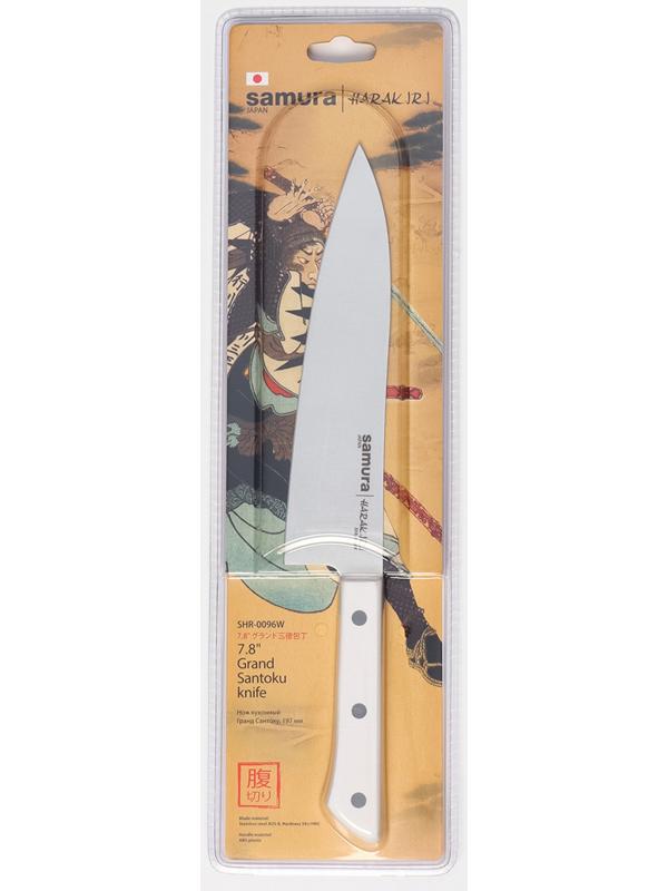 Нож кухонный Samura HARAKIRI, сантоку, лезвие 20 см
