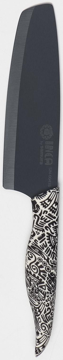 Нож кухонный Samura Inca, накири, лезвие 16,5 см, черная циркониевая керамика