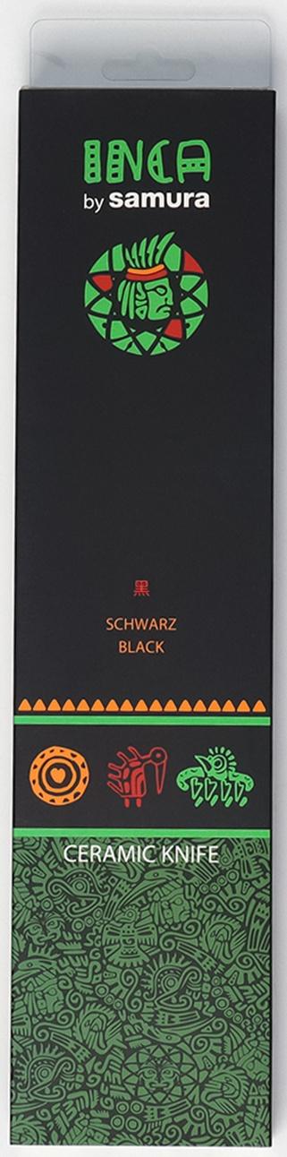 Нож кухонный Samura Inca, накири, лезвие 16,5 см, черная циркониевая керамика