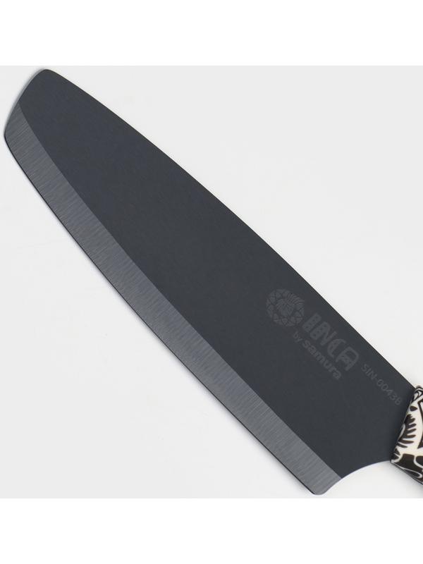 Нож кухонный Samura Inca, накири, лезвие 16,5 см, черная циркониевая керамика