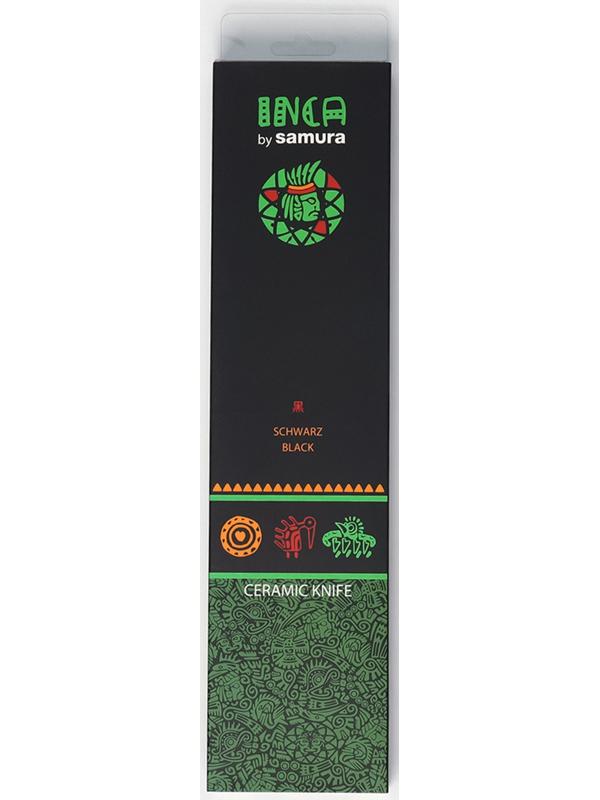 Нож кухонный Samura Inca, накири, лезвие 16,5 см, черная циркониевая керамика