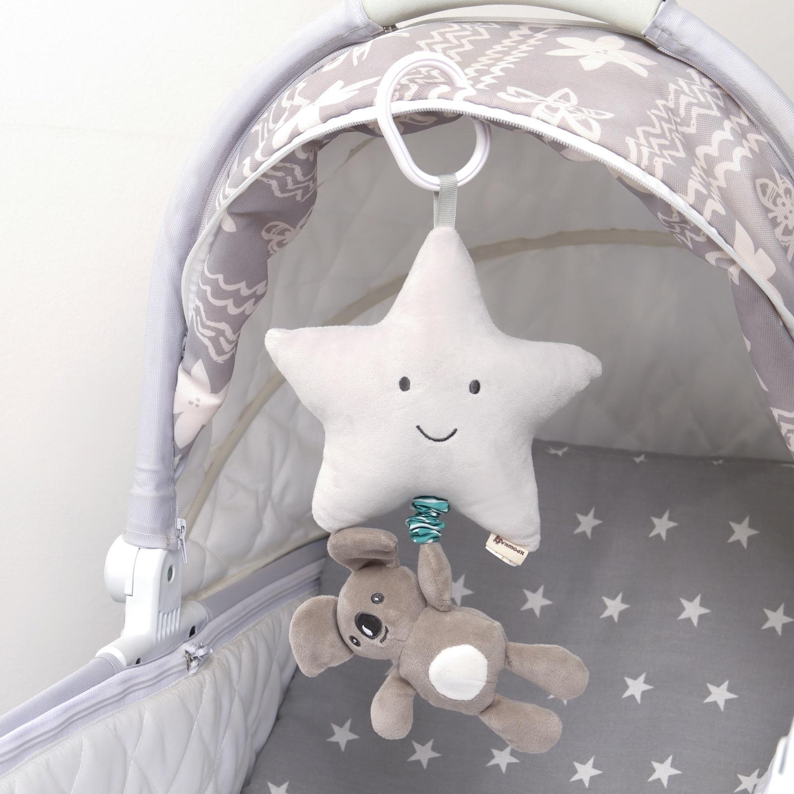 Подвеска музыкальная на кроватку/коляску «Малыш Коала», с пищалкой, Крошка Я